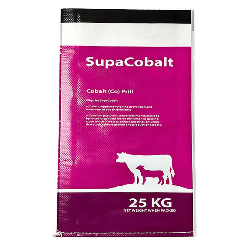 Printed animal feed bag produced by UnisunPack for export customers