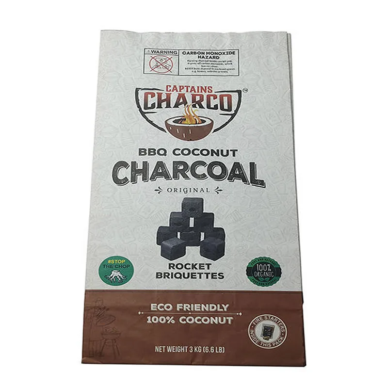 Charcoal bag produced by UnisunPack for export customers