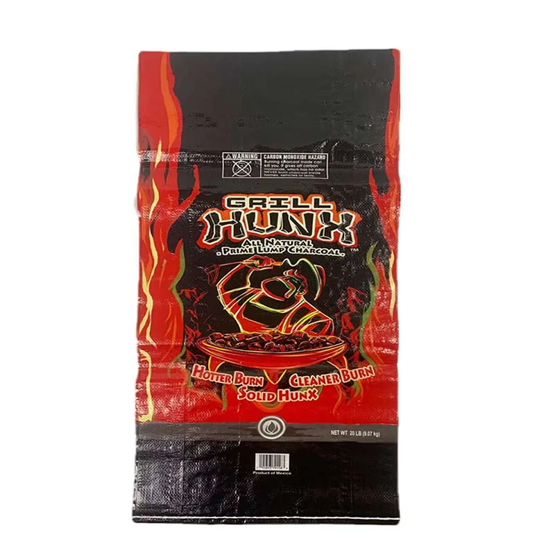 Charcoal bag produced by UnisunPack for export customers