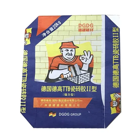 20kg valve bag for tile adhesive with four colour print